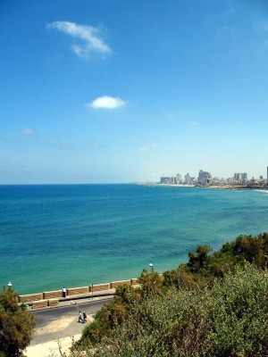 Вид на Тель-Авив из Старого Яффо (Израиль)