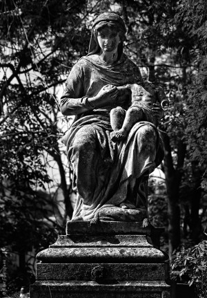 Мадонна с младенцем на Лычаковском кладбище (Львов и область)