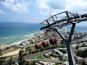 Подвесная дорога со смотровой площадки "Сан-Франциско" (Израиль)