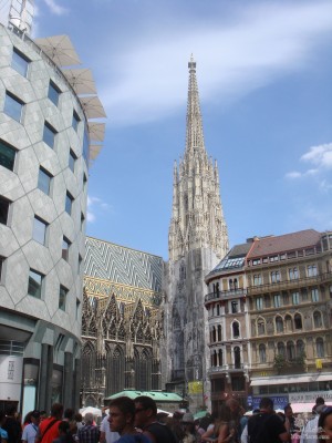 Собор Св. Стефана. Вид с улицы Грабен (Вена)