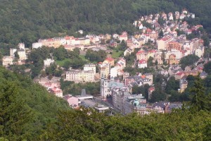 Карловы Вары с высоты птичьего полета
