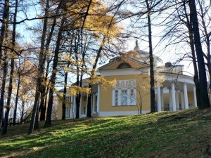 Дворец. Вид с берега пруда