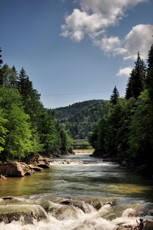 Живописная природа Яремче (Карпаты и Закарпатье)