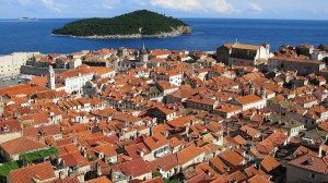 Панорама Дубровника с высоты полета (Хорватия)