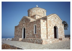 Монастырь Илии Пророка (Profitis Ilias Monastery) на острове Санторини (Греция)