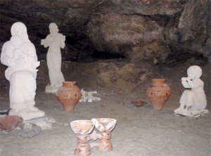 Музейные экспонаты в пещере Вертеба (Тернополь и область)