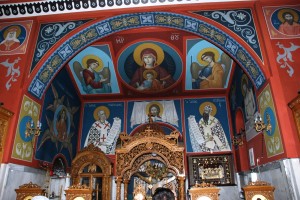 Роспись одного из храмов в Метеорах (Греция)