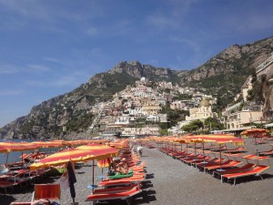 Пляж в Позитано (Италия)