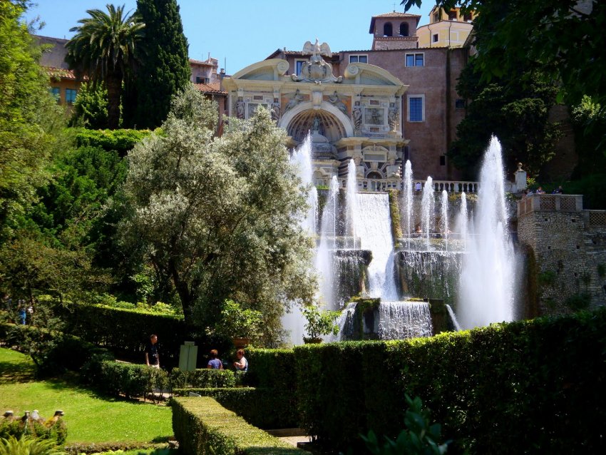 Фото достопримечательностей Италии: Вилла Д'Эсте. Каскад фонтанов