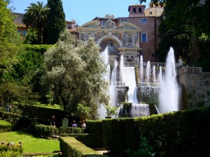 Вилла Д'Эсте. Каскад фонтанов
