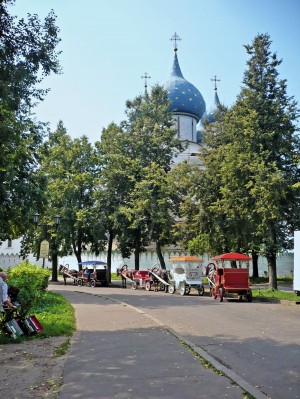 Купола Рождественского собора в Суздали (Золотое Кольцо России)