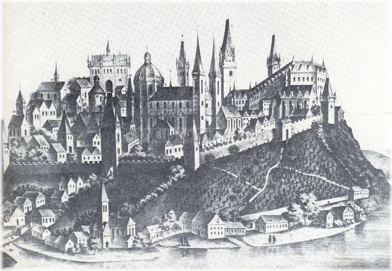 Фото достопримечательностей Чехии: Вышеград как он выглядел в средние века