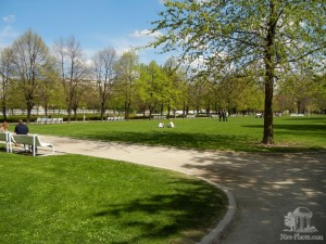 Медицинский сад весной. Братислава, ул. Шпитальска (Словакия)