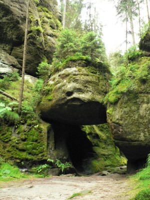 Чешская Швейцария. Черные ворота (Černa brana) (Чехия)