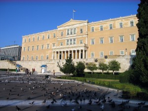 Здание парламента в Афинах, бывший королевский дворец (Греция)