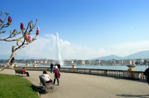 Набережная в Женеве (Швейцария)