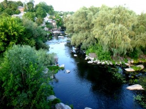 Природа Богуслава, вид с моста (Киев и область)