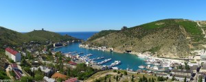 Вид на поселок Балаклава, Крым (Крым)