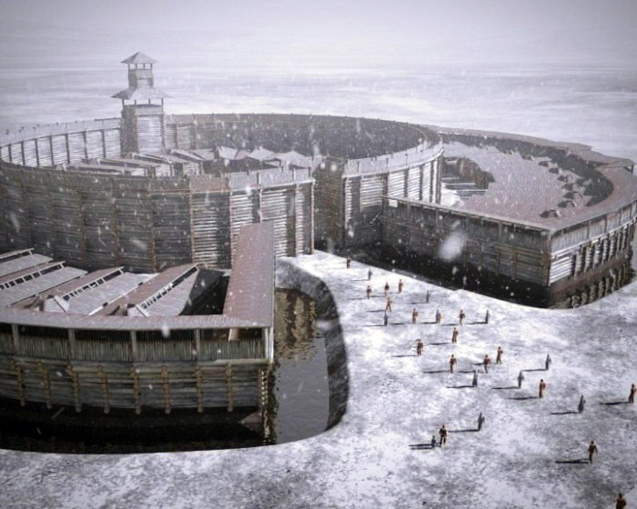 Фото достопримечательностей Урала: Реалистичная модель Аркаима, воссозданная по схемам и чертежам