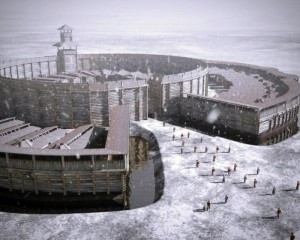 Реалистичная модель Аркаима, воссозданная по схемам и чертежам (Урал)