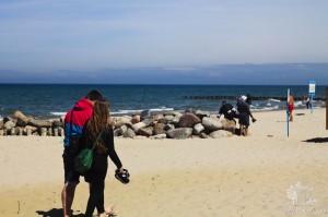 Так выглядит берег Куршскй косы в ясную погоду.