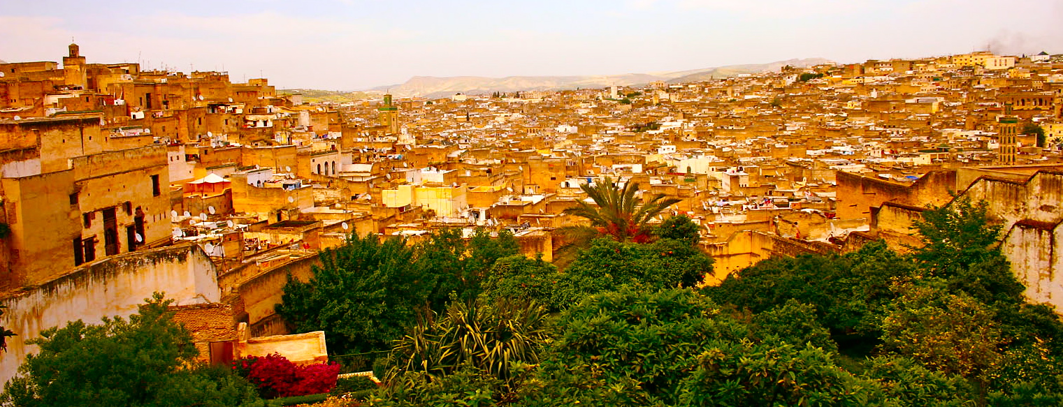 Фото достопримечательностей Марокко: Фес в золотых красках солнца