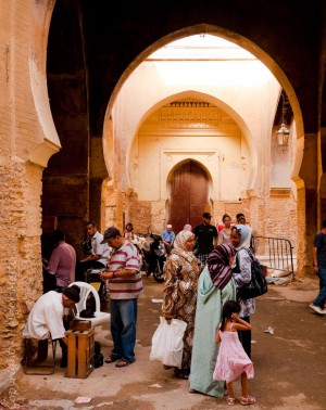 Фес, старые улочки медины (Марокко)