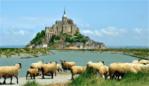 Франция, замок Мон-Сен-Мишель (Франция)