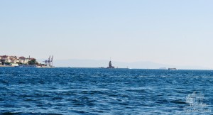 Виды во время прогулки на кораблике по Босфору (Турция)