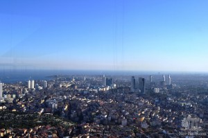 Вид на Стамбул со смотровой площадки (Турция)