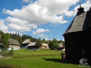Домики на территории скансена народной архитектуры и быта Северного Спиша (Словакия)