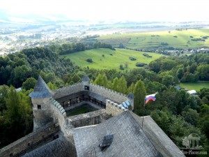 Потрясающий вид со смотровой готической башни (Словакия)