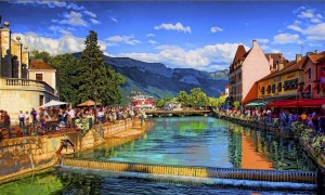 Живописные кадры городка Анси