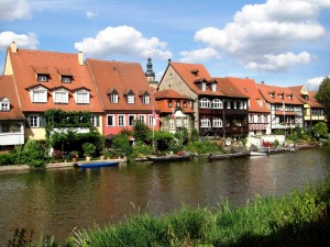 Бамберг. Дома вдоль канала