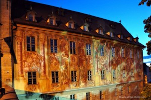 Роспись на фасадной стене ратуши в Бамберге (Германия)