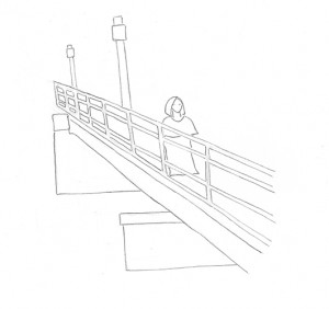 Черная дама на мосту Лейтенанта Шмидта (Санкт-Петербург и область)