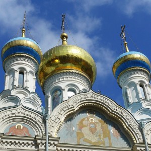 Фрагмент оформления храма Петра и Павла в Карловых Варах (Чехия)