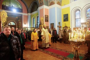 Визит митрополита Тамбовского Феодосия в православный храм Карловых Вар, 2014 год (Чехия)