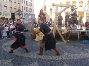 Постановка старинного боя (Словакия)