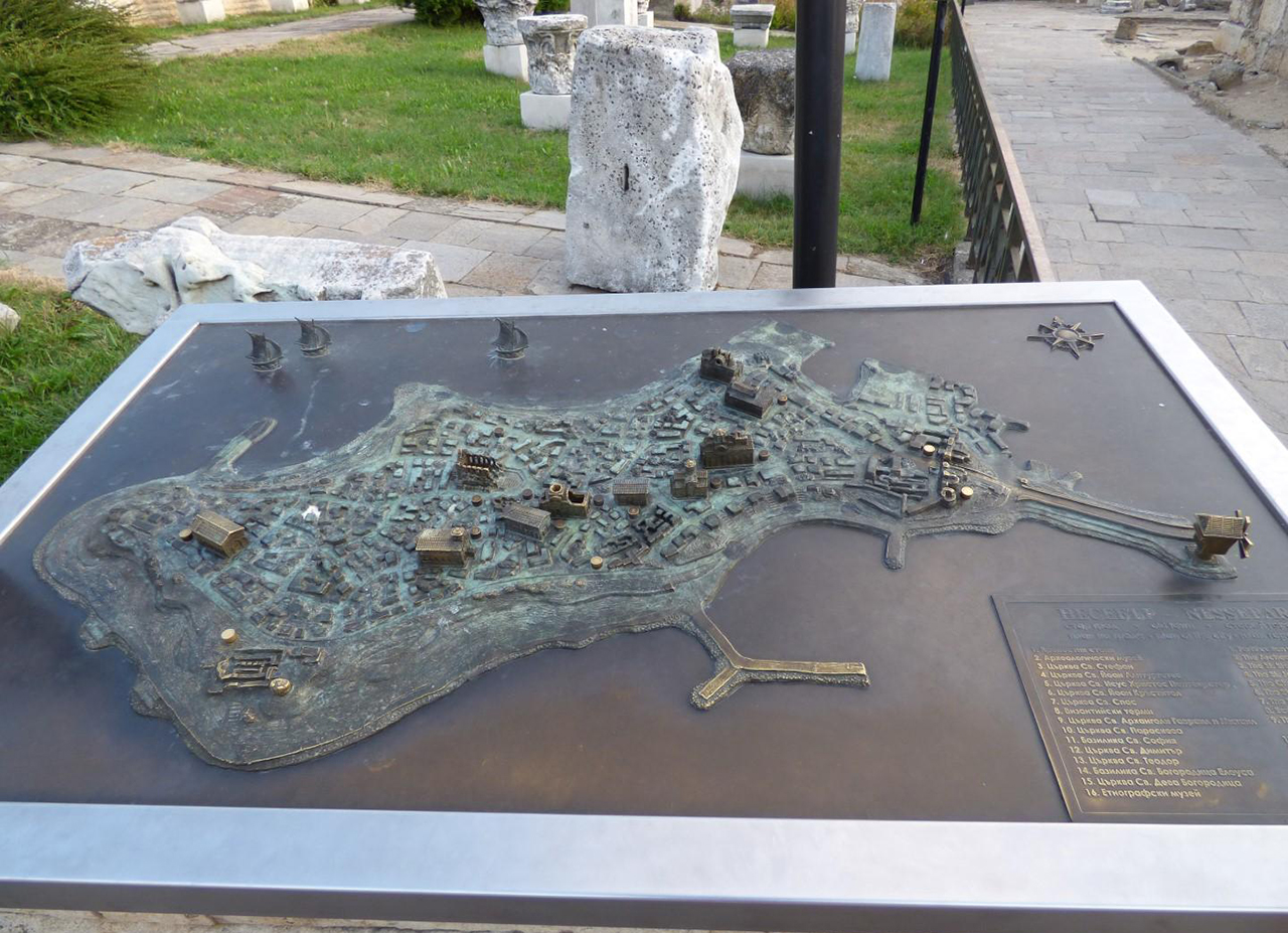 Фото достопримечательностей других стран Европы: Объемная карта Старого Несебра