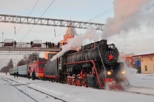 В Киеве курсирует рождественский ретро-поезд  