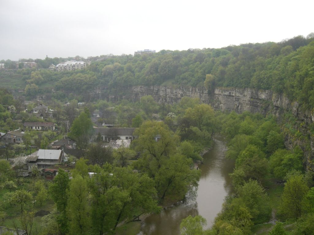 Вид с замкового моста в каньон - Каменец-Подольский (фотографии EVG'а)