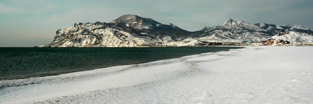 Панорама. Зимний берег - Красоты Крыма (артовые фото)