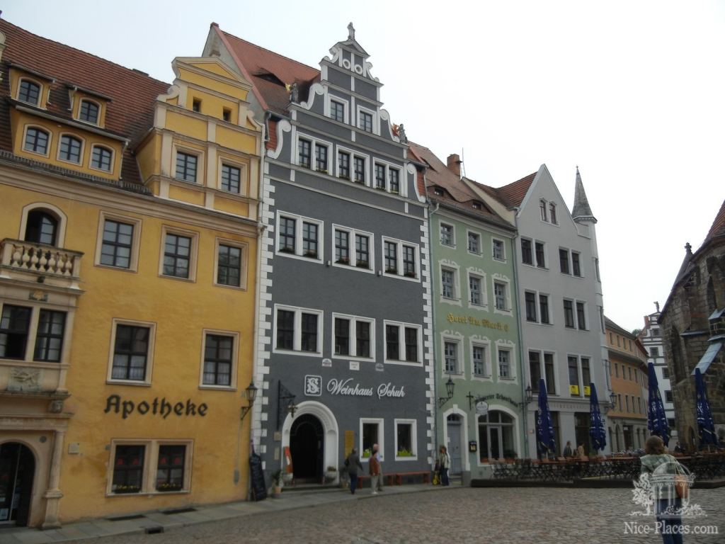 Дома на рыночной площади - Мейсен - саксонская Швейцария