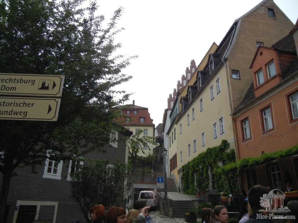 Вид на улочки Майсена - Мейсен - саксонская Швейцария