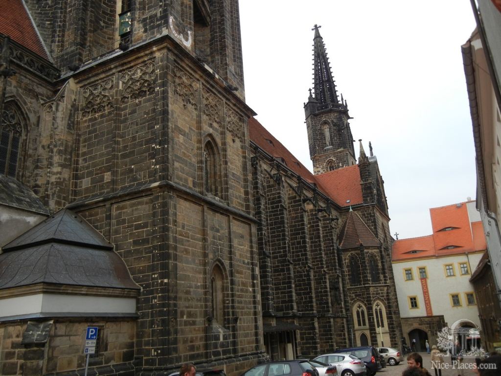 Боковой фасад Майсенского собора - Мейсен - саксонская Швейцария