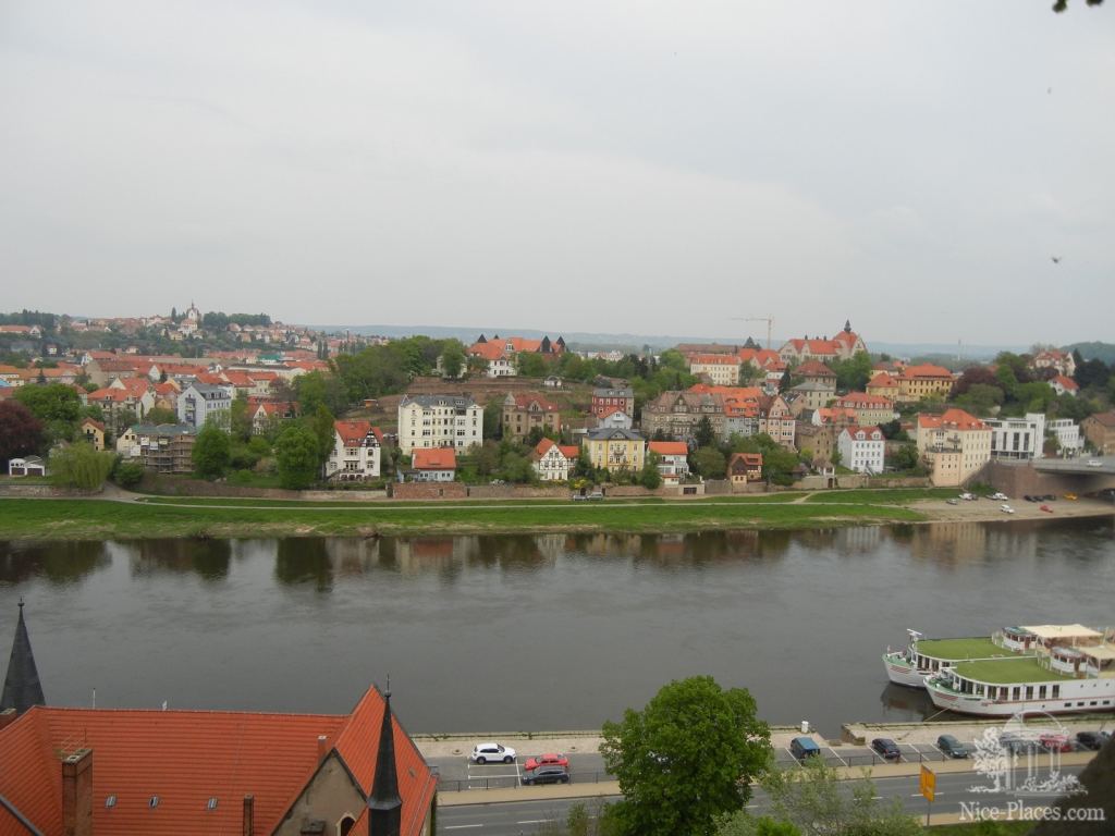 Обзорная площадка у епископского дворца Бишофсшлосс - Мейсен - саксонская Швейцария