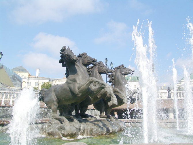 Фонтан - Московский Кремль