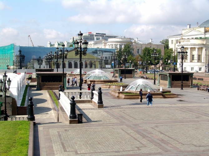 Манежная площадь - Московский Кремль