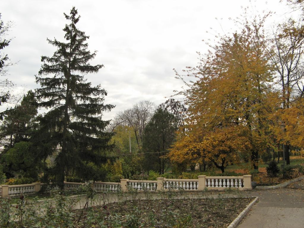 В санатории Молдова маленький, но очень благоустроенный парк - Парки в санаториях Одессы